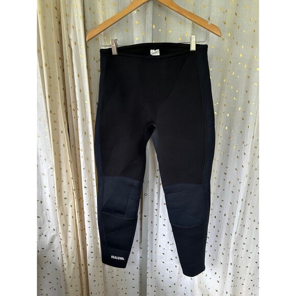 Realon Unisex Water Sports Neoprene Stretch Wetsuit Drawstring Swim Long Pants L - Picture 2 of 5